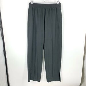 Abercrombie & Fitch Women Size Large Pants Wide Leg Pull On Warm Up Black Seamed